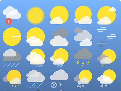 Weather Icons htc htc one icons iconset sketchapp weather