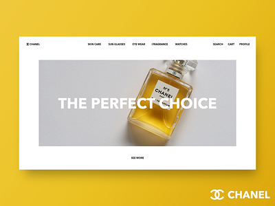 A Simple Elegant Chanel Web Concept! chanel ui design website design