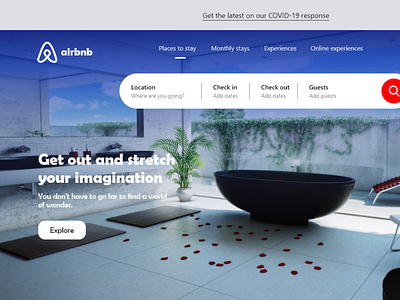 Airbnb Landing page