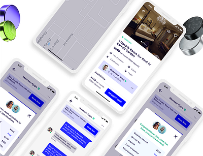 Real estate App. app design digital design mobile app design product design ui ui design uiux design ux design