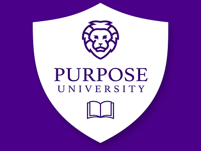 Purpose University App app branding design logo