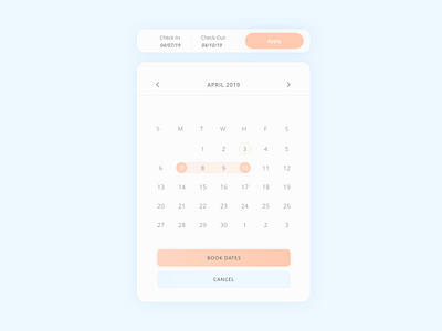 Daily UI 80: Date Picker adobexd calendar ui dailyui dailyui80 datepicker xd