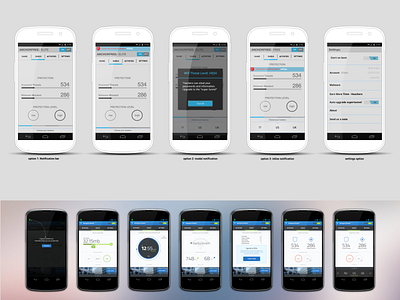 AnchorFree App: UI/UX ui ux vector wireframes