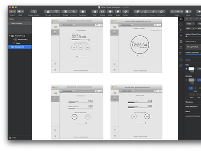 iOS security app ios native app sketch wireframe