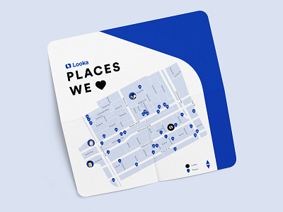 Places We 💙 from Looka blue brand cute design fun icon design illustration looka looka love looka mark lookadesign map illustration on brand pantone photoshop print rounded corners soft touch vector