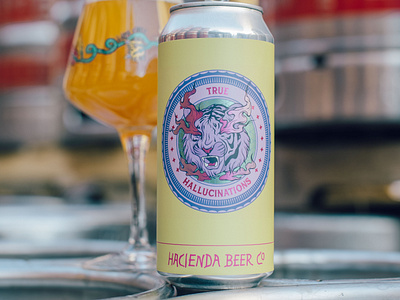 Hacienda beer label - True Hallucinations