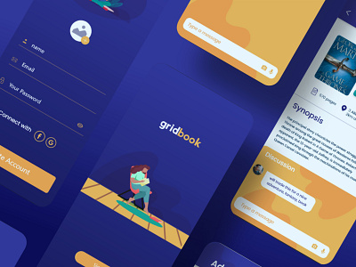 gridbook app ui ux