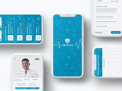 Medicare Health App doctor hospital app illustration lagos nigeria ui ui design uiux