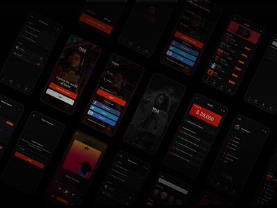 Thadrowdown Beats mobile app app beats lagos music nigeria ui uiux ux uxdesign