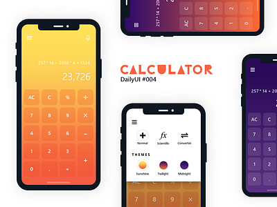 Daily UI #004 - Calculator app dailyui dailyui 004 iphone x ui design