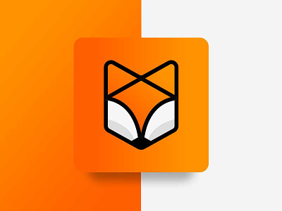 Icon design animal design fox icon illustration line logo orange vector