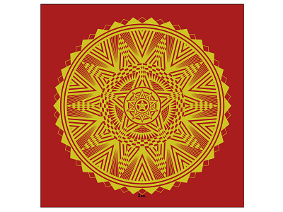 Golden Star Mandala