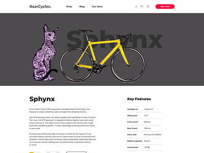 Pavlina DamianouSphynx Product page adobe xd branding ui webdesign