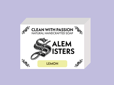 Salem Sisters Soap | Clean with Passion branding clean covid19 illustration packagedesign pastel colors soap vintage