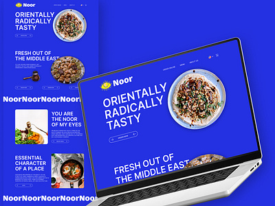 Noor Middle East Cuisine asia branding design illustration logo ui webdesign