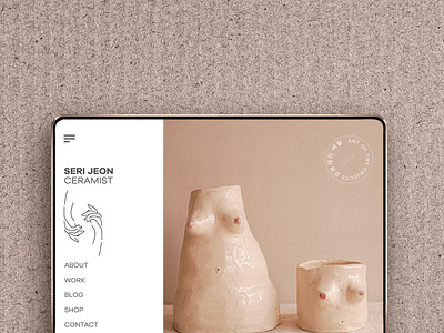 Personal Branding for Seri Jeon, a ceramic artist