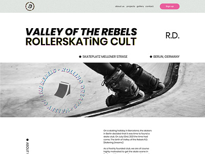 Website and logo for a Berlin-based #rollerskatingclub 🛼🛹 branding design graphic design illustration logo ui ux webdesign