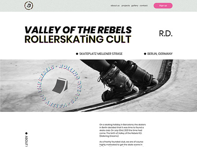 Website and logo for a Berlin-based #rollerskatingclub 🛼🛹