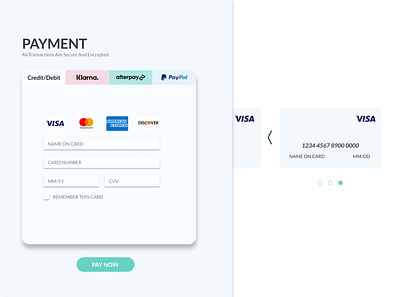 Credit Card Payment Form design figma html signup ui uidaily ux