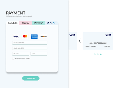 Credit Card Payment Form