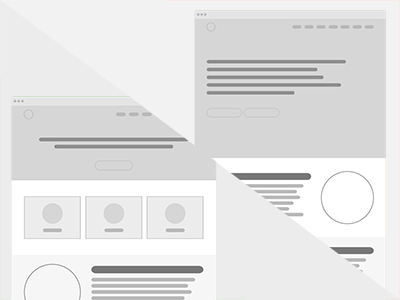 Wireframes | Community Elf Homepage flat homepage redesign web design wireframe