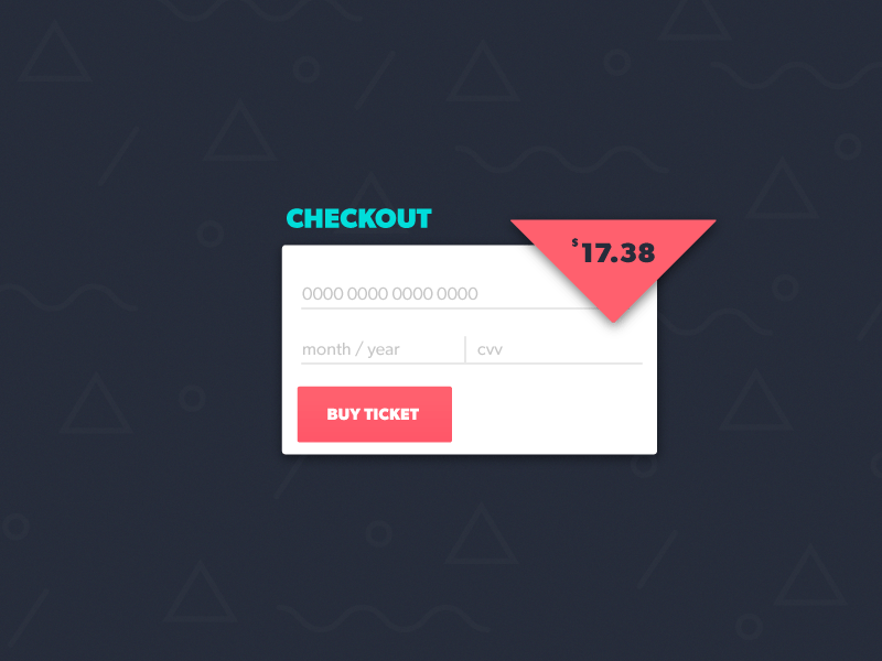 Credit Card Checkout - Daily UI - 002