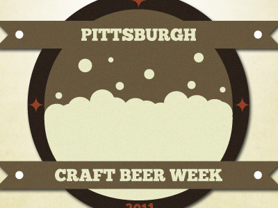 Pittsburgh Craft Beer Week Logo Two beer brand color design logo pittsburgh