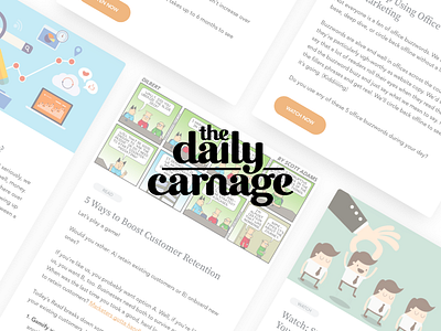 The Daily Carnage carney design email marketing