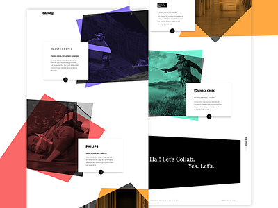 Carney Work Page - Work In Progress abstract agency colors grid layout portfolio showcase website work