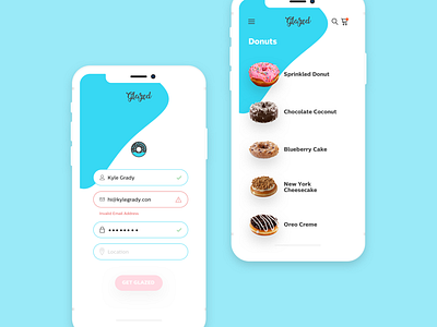 Glazed - Sign Up & Donut Listing