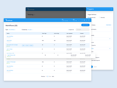 AirFinder : Workflow