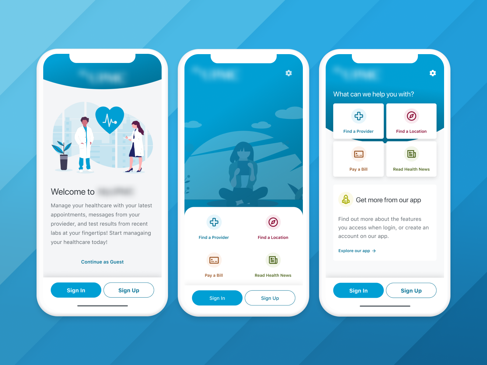 Health Care UnAuth Exploration by Kyle Grady on Dribbble