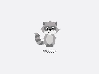 Racoon Mascot/Illustration animal art clean illustration minimal raccoon vector