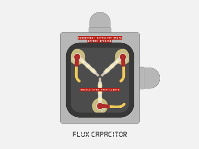 Flux Capacitor 1985 2015 back back to the future flux capacitor future gigawatts illustration speed time time travel tribute