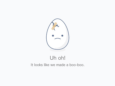 Boo-boo: 404 page