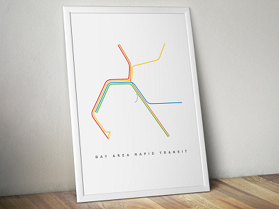 San Francisco BART Map Poster