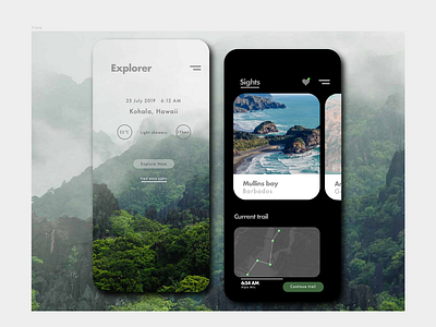 Explorer app app design application design design framerx iphone app travel app ui ui design ux