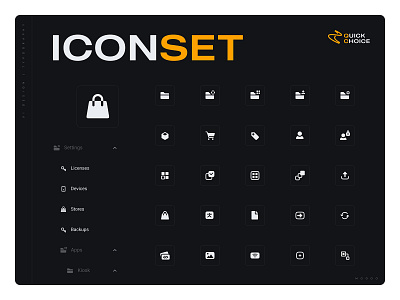 QC Icon Set design uxui