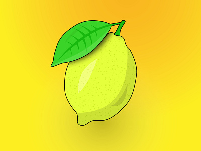Lemon design grafic design illustration illustrator minimal