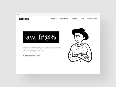 Error Page - zaptats 100 days of ui 100daysofui 404 error page 404 page daily ui daily ui challenge dailyui dailyuichallenge illustration ui design website website design