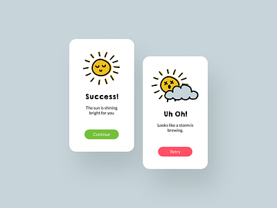 Flash Message 100 days of ui 100daysofui daily ui daily ui challenge dailyui dailyuichallenge error message flash message illustration mobile ui success message ui design