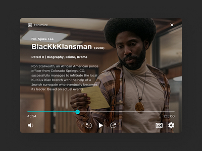 Movie Streaming 100 days of ui 100daysofui daily ui daily ui challenge dailyui dailyuichallenge streaming app ui design video player