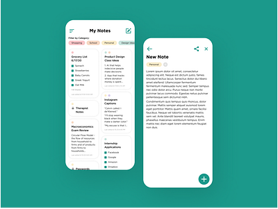 Notes App 100 days of ui 100daysofui daily ui daily ui challenge dailyui dailyuichallenge mobile app mobile ui notes notes app notes widget ui design