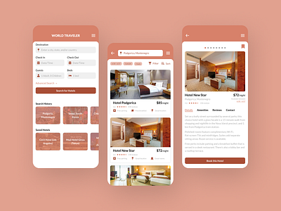 Hotel Booking App 100 days of ui 100daysofui daily ui daily ui challenge dailyui dailyuichallenge hotel hotel booking mobile app mobile ui travel ui design