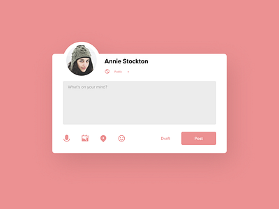 New Status 100 days of ui 100daysofui daily ui daily ui challenge dailyui dailyuichallenge social media status update ui design