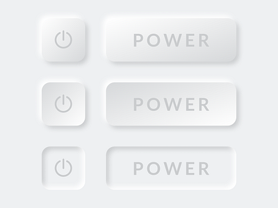 Neumorphic Buttons 100 days of ui 100daysofui button states buttons daily ui daily ui challenge dailyui dailyuichallenge neumorphic neumorphism ui design