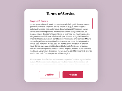 Terms of Service 100 days of ui 100daysofui daily ui daily ui challenge dailyui dailyuichallenge privacy policy terms of service ui design