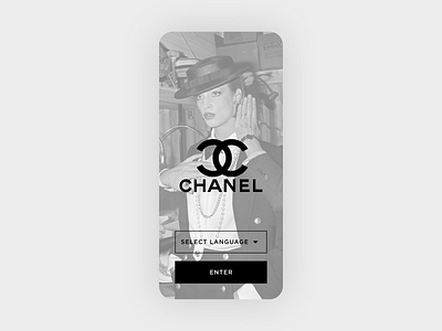 Chanel Splash Screen 100 days of ui 100daysofui chanel daily ui daily ui challenge dailyui dailyuichallenge mobile app mobile ui splash page splash screen ui design