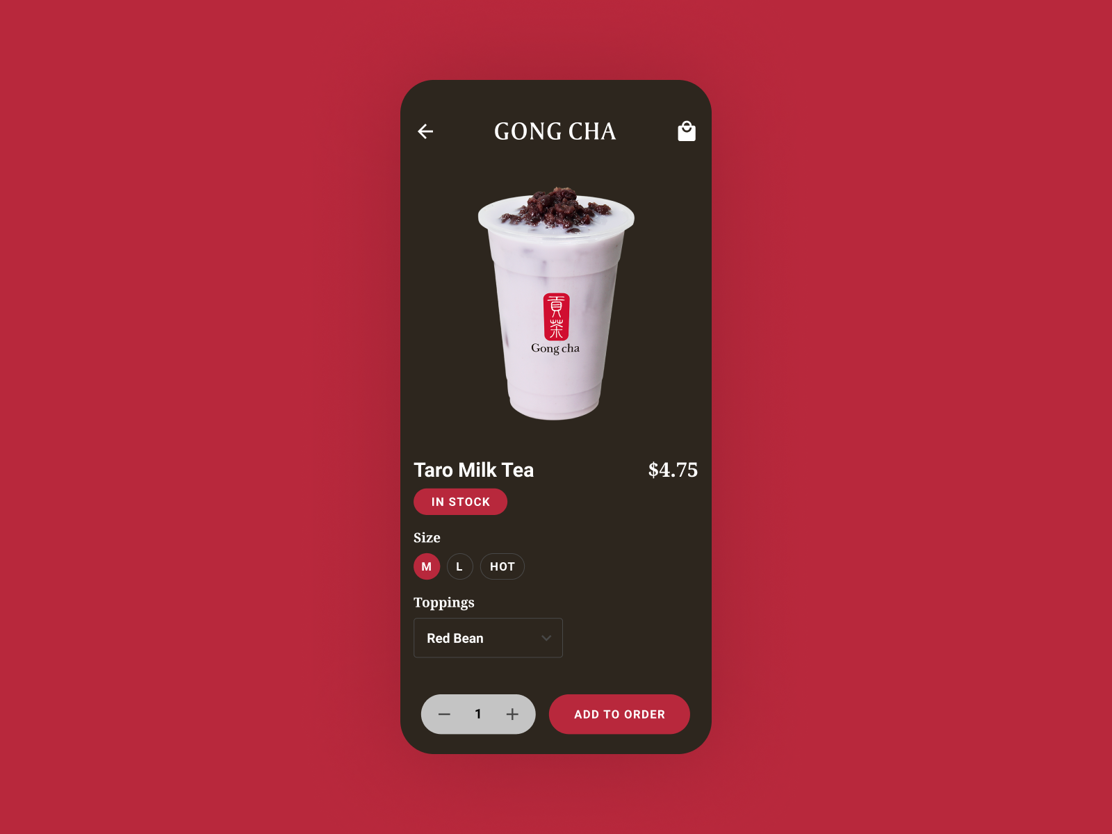 Bubble Tea Order Gong Cha by Gina Chee on Dribbble