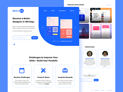 Daily UI Website Redesign